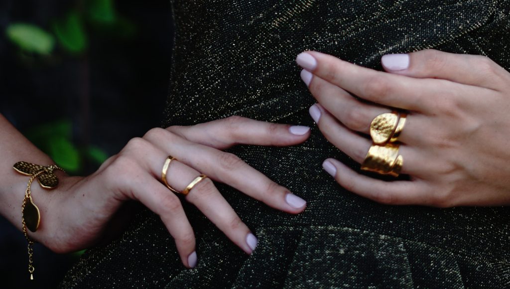 Hands with rings